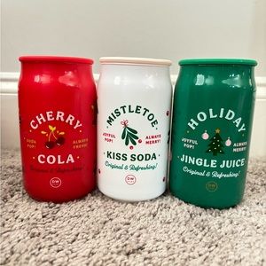 DW Home Soda Pop Candles - Set of 3 - Christmas